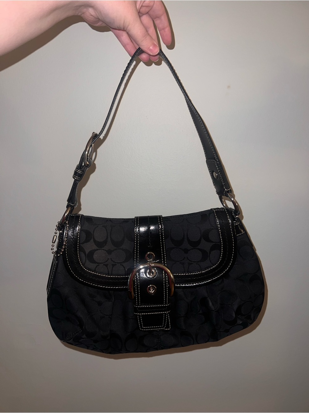 Coach SoHo Signature Flap shoulder purse